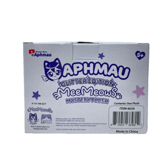 APHMAU MeeMeows ARRON Cat 6" Plush Glitter Edition Series 6 2024 - Picture 14 of 16